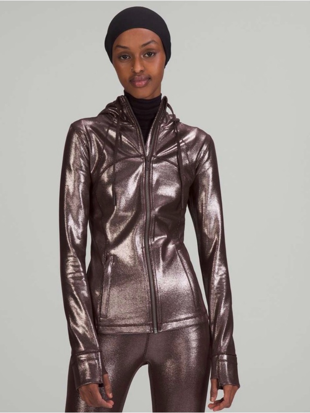 Lululemon hooded define jacket shine size 8
